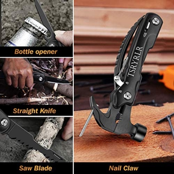 Mini Hammer Multi-tool with Knife Camping Gear Survival Tool - Picture 2 of 8